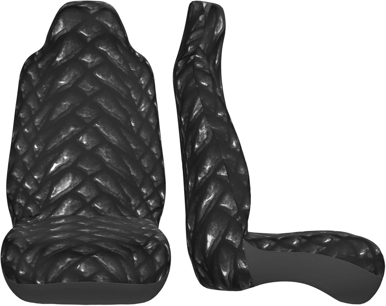 Dragon Scales Car Seat Covers 2 Pcs Set Vehicle Front Seats Protector Auto Interior Accessories Protetors Car Mat Covers Universal fit for Cars Trailer RV SUVs Trucks Vans