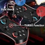 Fotgear Wireless Switch Pro Controller Compatible with Switch/Lite/OLED | Switch Remote Controller Bluetooth Gamepad with Turbo Function Dual Vibration Control Screenshot, Black