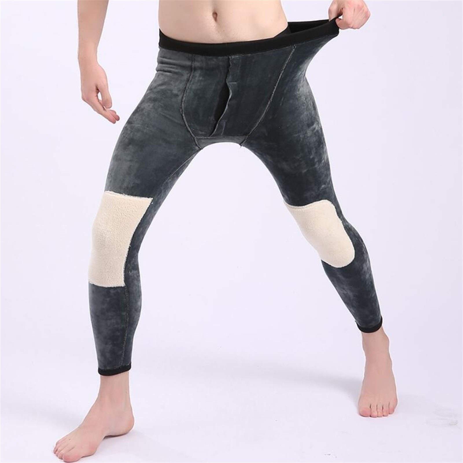Lungo Plus Size Collant Maschio Caldi Termica Pantaloni Biancheria Intima degli Uomini Stretto di 4XL 500g Inverno Spesso Mens Leggings Cloth