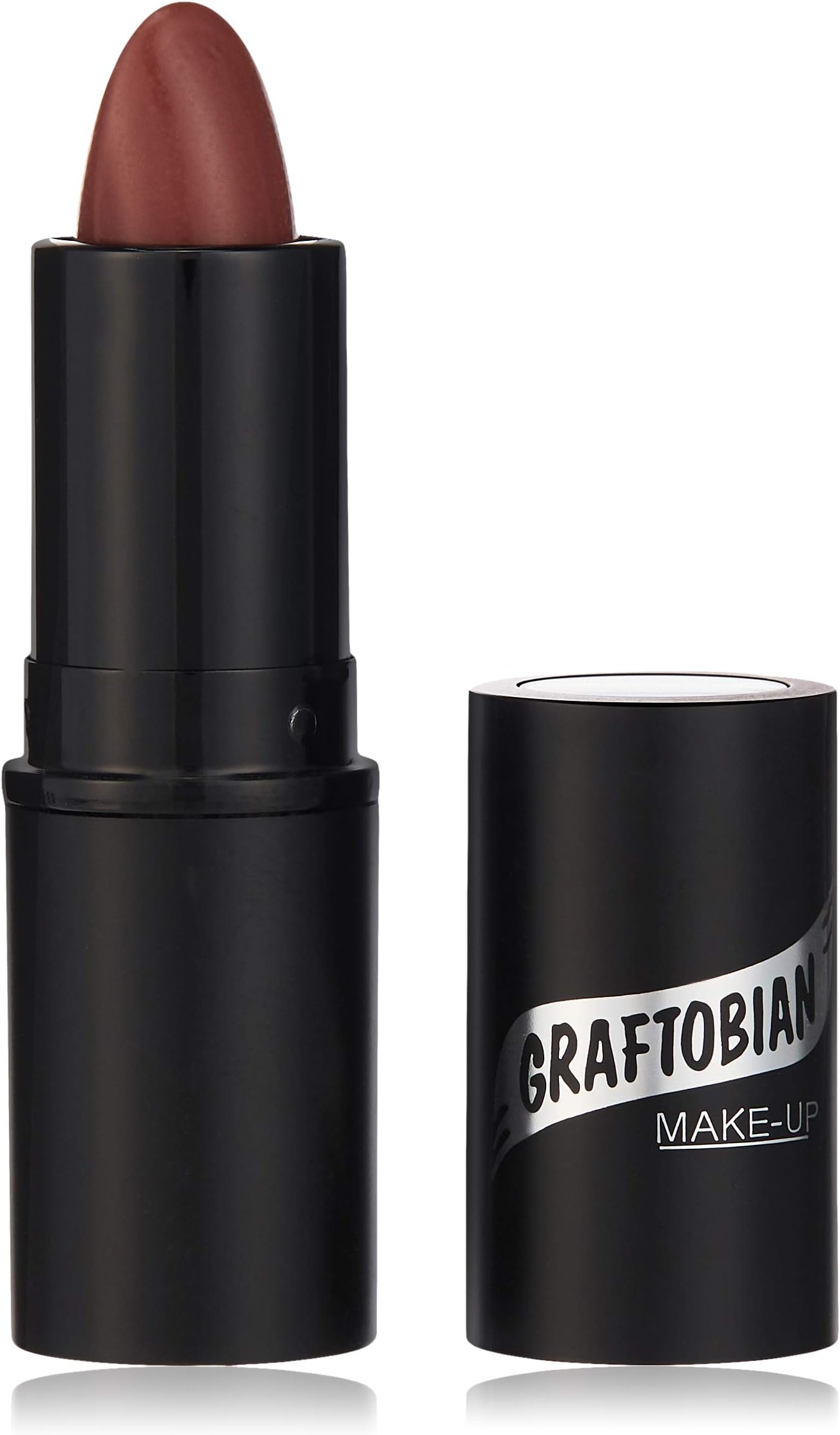 Graftobian Professional Color Lipstick - Ultra Long-Wearing, Comfortable Texture, Full Range of HD Shades, For All Skin Tones and Undertones, Velvety Smooth Semi-Matte Finish, Mahogany