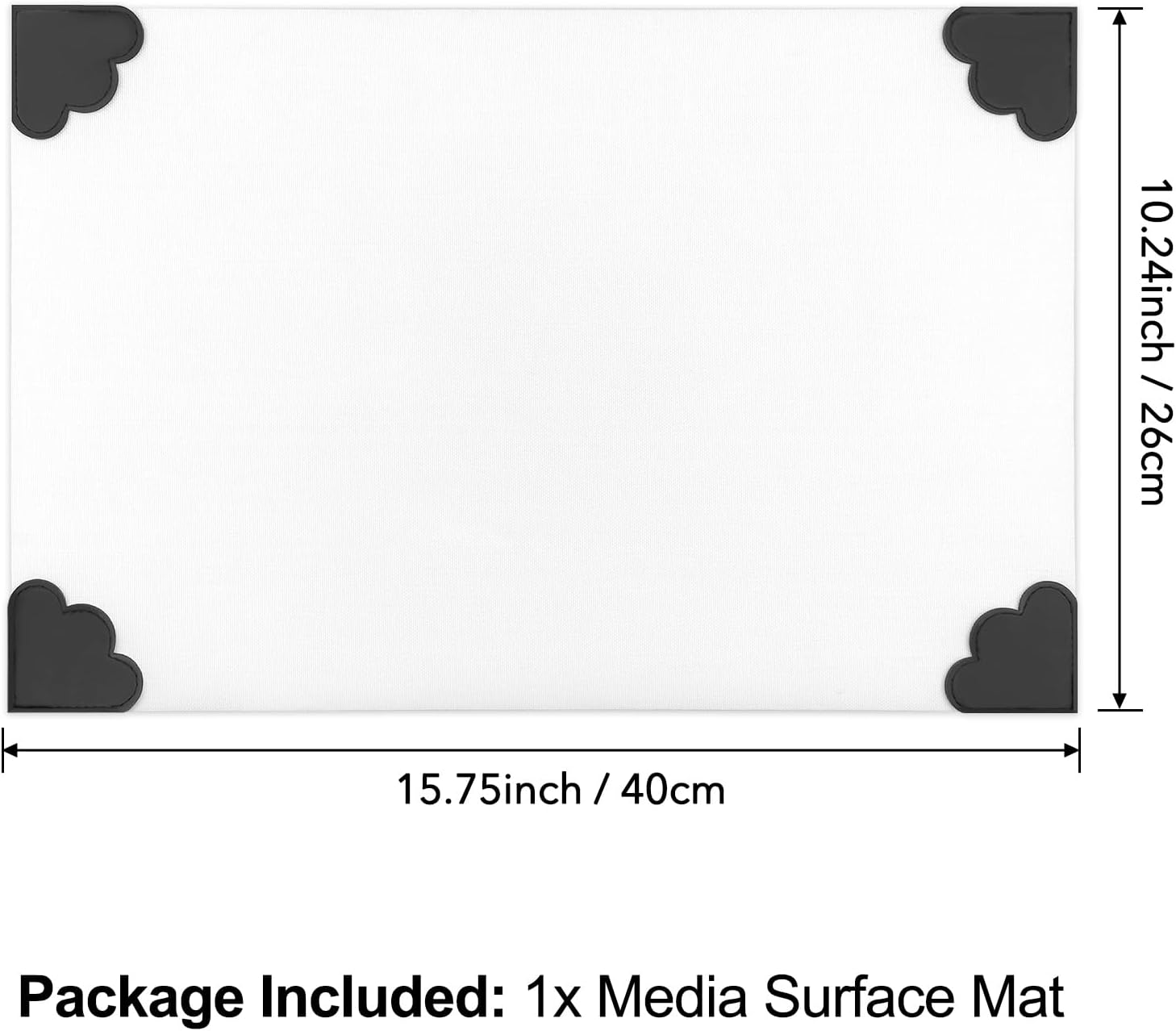 Briartw Heat Resistant Media Surface Mat 15.75x10.24in | Reinforced Corners | Non-Stick Craft Mat Perfect for Stamping, Ink Blending, Stenciling & More! (Includes Protective Film)