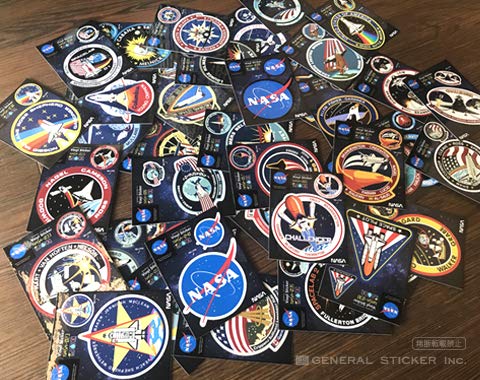 Amazon.co.jp: NASAステッカー SPACE PILOT ロゴ エンブレム