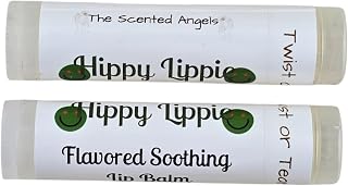 TSA Handmade All-Natural Hippie Lippie Cannabis Flavored Lip Balm, Jojoba Oil, Cocoa Butter, Castor Oil, Beeswax, Shea Butter, Adults, Men, Women, Chapped, Moisturizing, Nourishing (2)