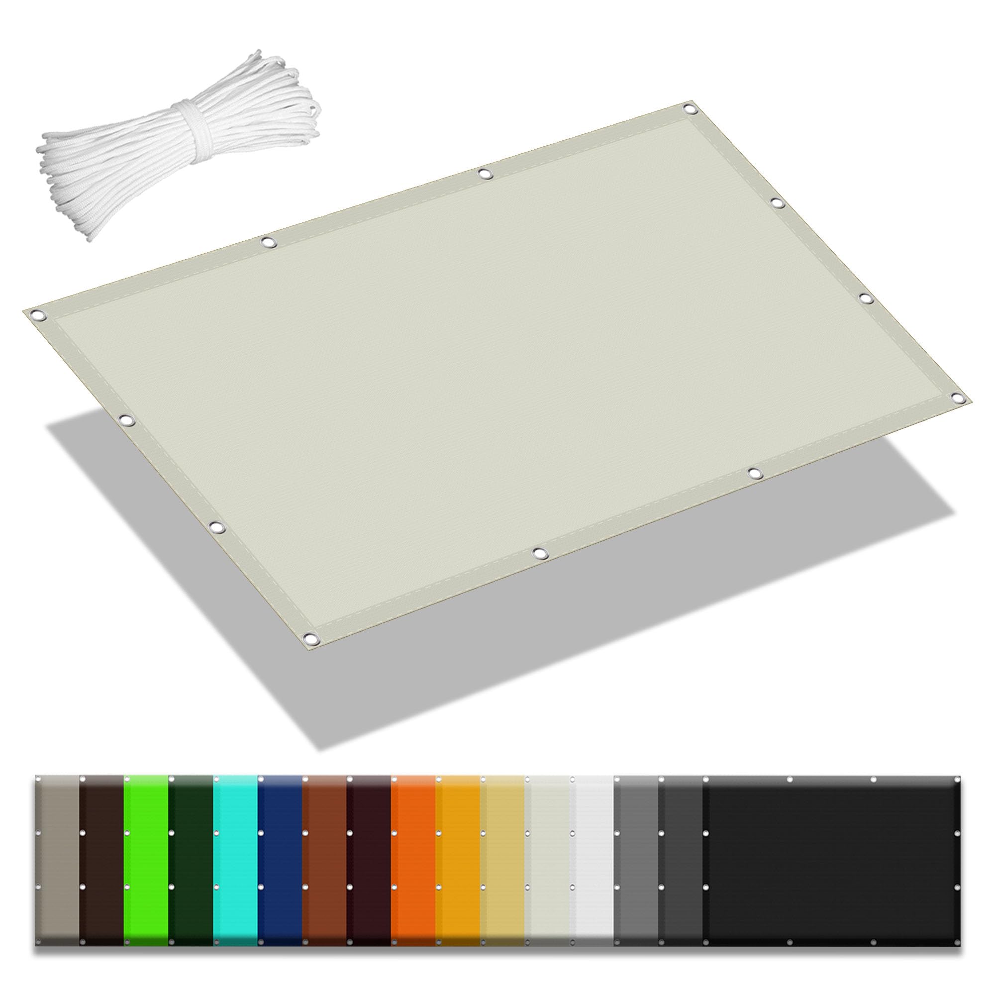 Voile d'ombrage imperméable 2,6x7m Bei Sun e Sail pour terrasse