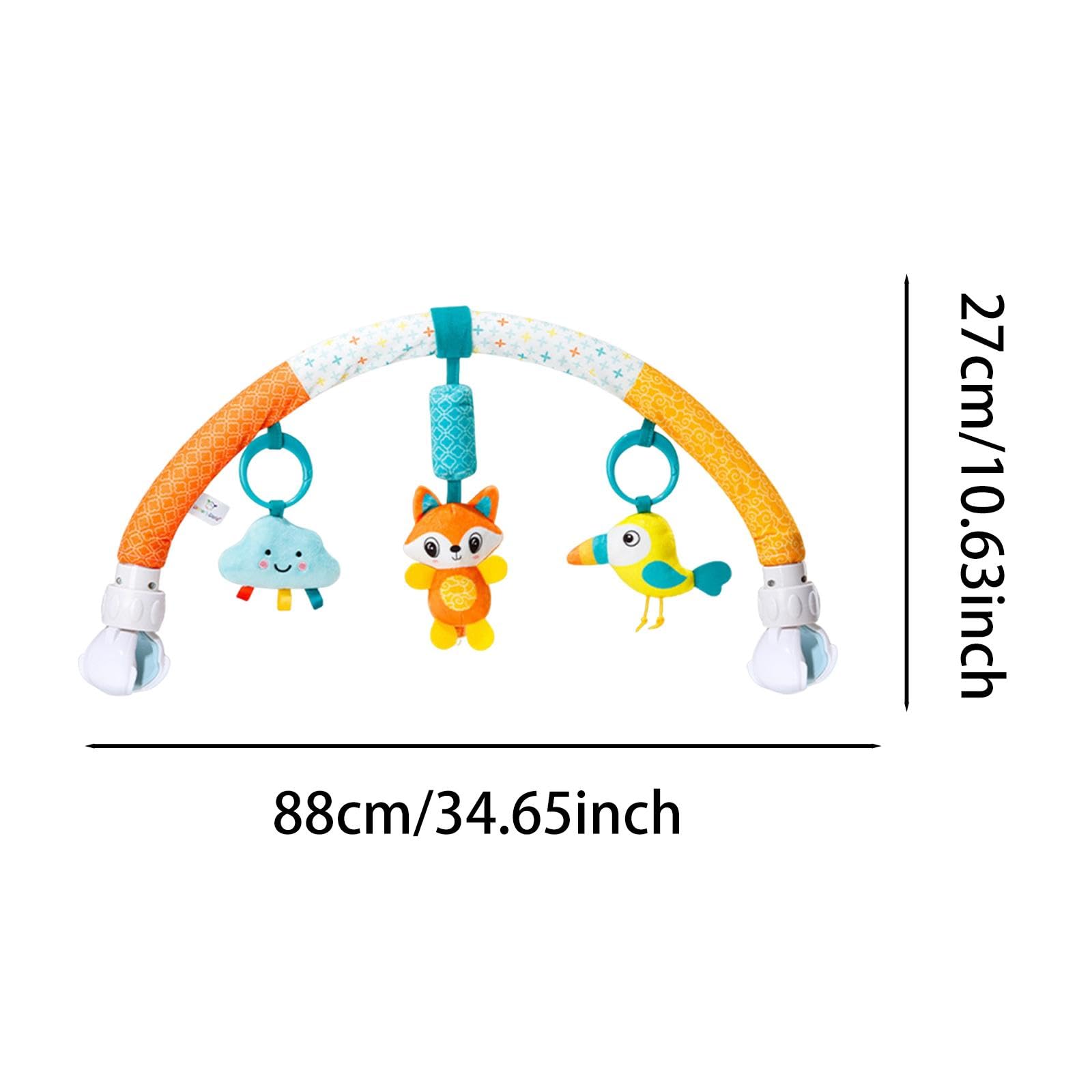 Qianly Kinderwagen Spielbogen Mobiles Spielcenter Autositz Anhänger Greifling Und mit Abnehmbarem Design für Flexible Nutzung Am Einkaufswagen Od, Wolke