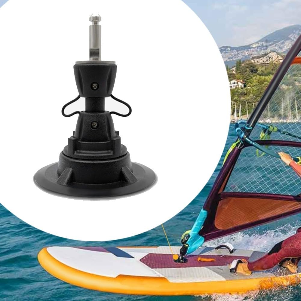 Base per albero da windsurf, rotazione a 360°, perno M8 in acciaio inox e giunto tendineo in nylon, per riparazione tavola da vela, pezzo di ricambio