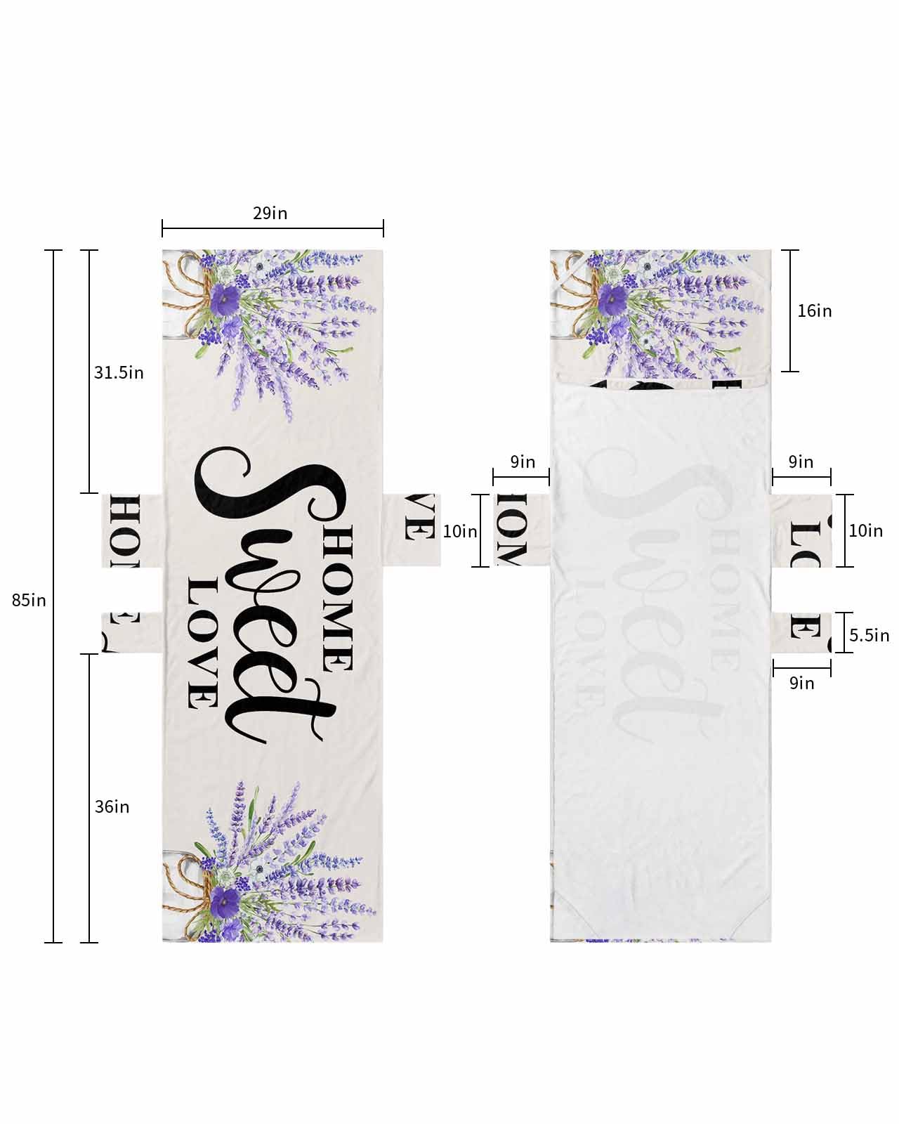 Lavender Purple Beach Lounge Chair Towel Cover, Soft Chaise Lounge Towel with Side Pockets Patio Pool Chairs Cover for Beach/Pool Sunbathing 29x85 Watercolor Bottle Floral Inspirational Quote