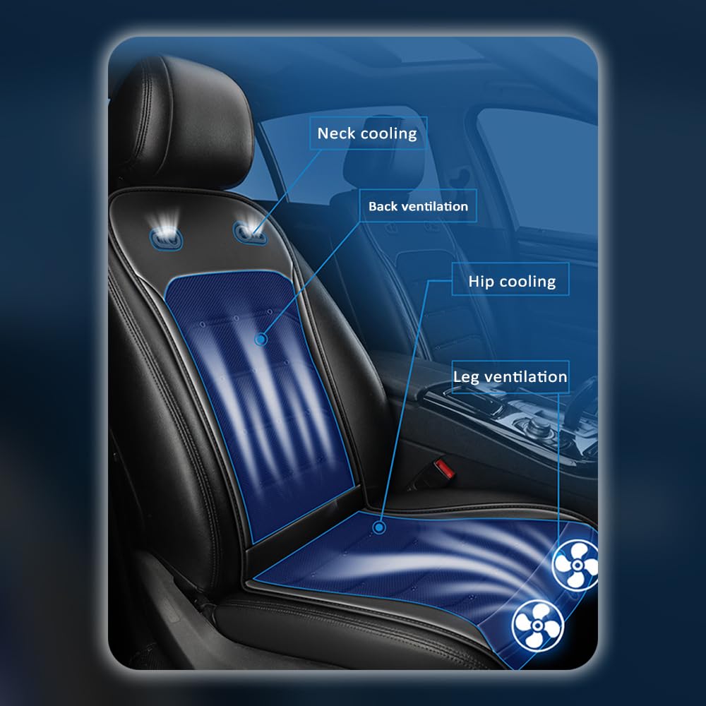 Amazon.co.jp: Shkalacar 車 シートクーラー クールシート ファン