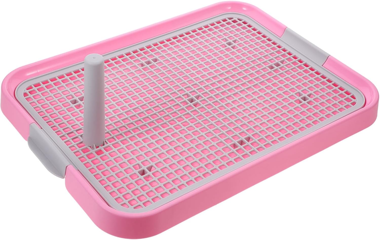 Dog Toilet Indoor Pet Potty Portable Pink Plastic Dog Potty with Drainage Design Easy to Clean for