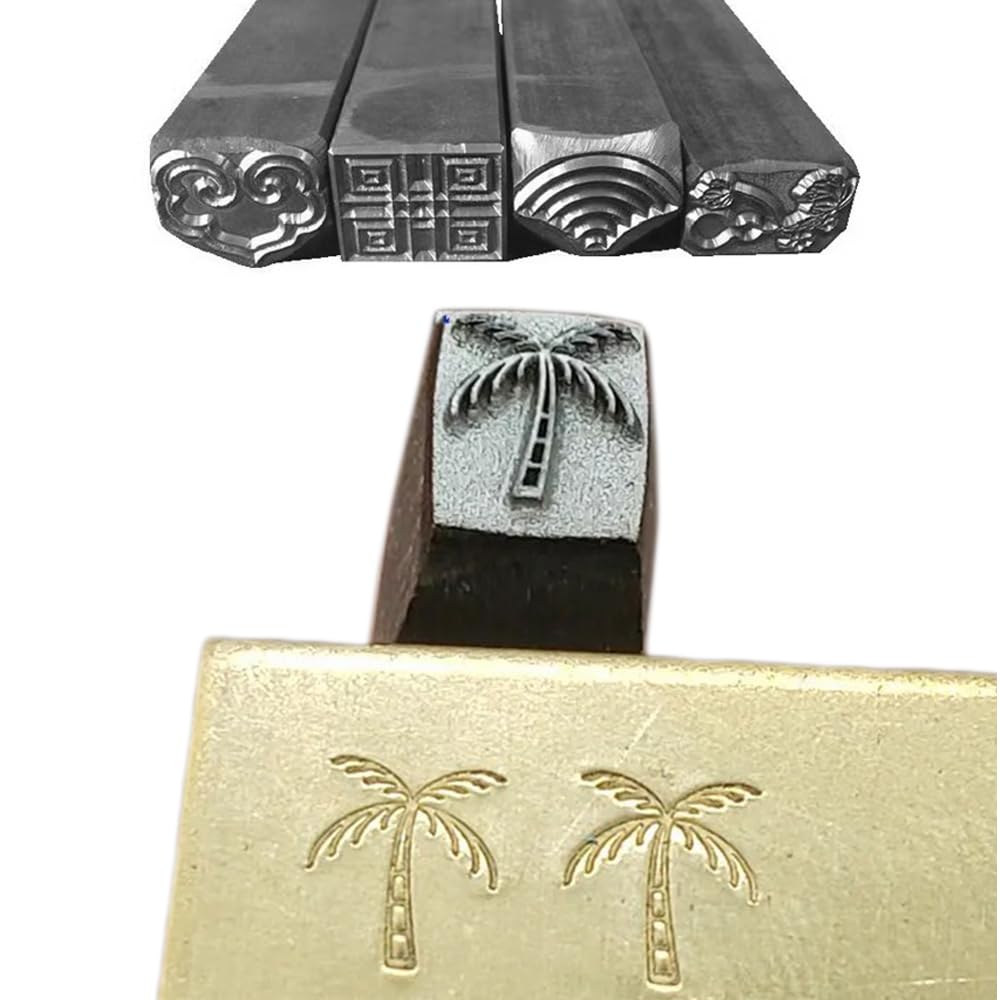 Custom Metal Stamps,Personalized Logo Steel touchmark Stamp,Stamping Tool, Punch Stamps, Punched Dies, Iron Stamp Metal Embossing