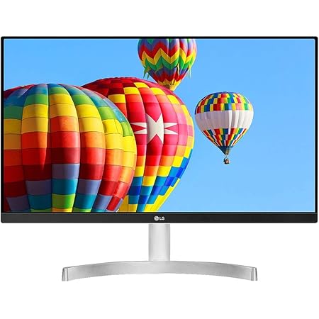 LG 24-inch (60cm), Full HD (1920x1080 Pixels) Slim IPS Panel Monitor, HDMI x 2, VGA Port, 75 Hz Refresh Rate, AMD Freesync, 3 Side Borderless Slim Design - 24MK600M-W, White
