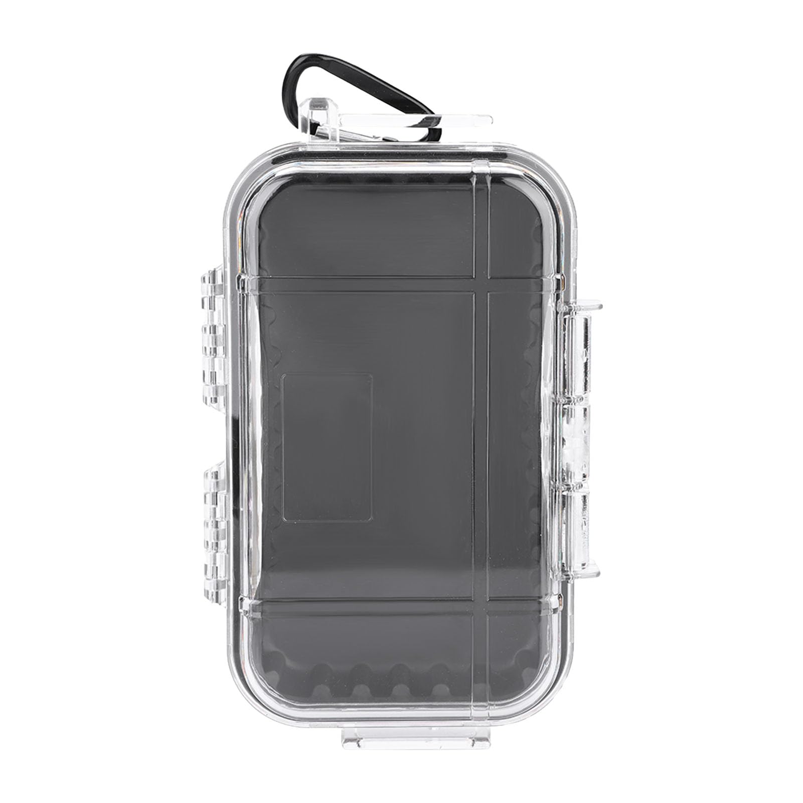 Dry Storage Case, 254 gram ABS Portable Multi Purpose Protective Micro Case Hard Airtight Survival Case for Outdoor Survival Camping (Transparent)