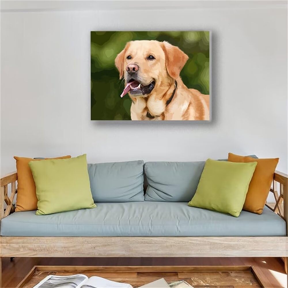 CleverFine Malen Nach Zahlen Eigenes Bild für Erwachsene Personalisiert Selber Gestalten Foto（60cm*90cm Rahmenlos）