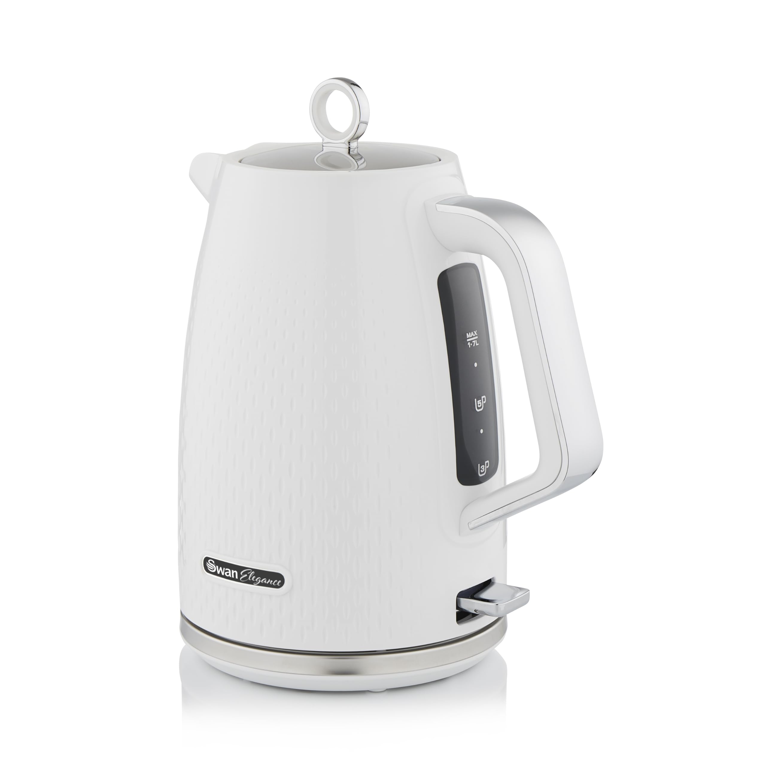 Swan Unisex White Elegance 1.7 L Jug Kettle In