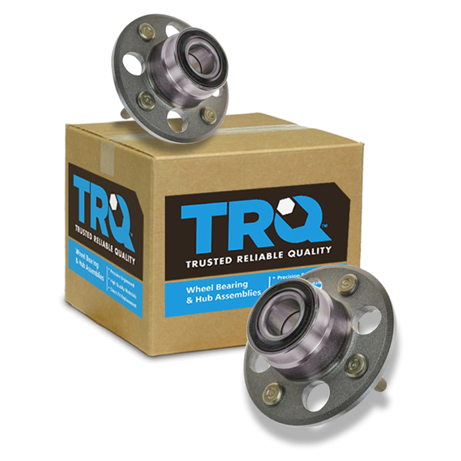 TRQ Rear Wheel Bearing and Hub Assembly Set 2 Piece