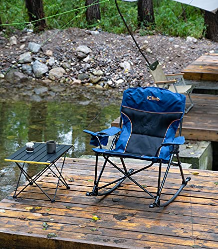 Iclimb Padded Folding Rocking Chair Heavy Duty Camping Patio Porch Backyard Lawn Garden Balcony Rocker Indoor Outdoor With Carry Bag thumb #6
