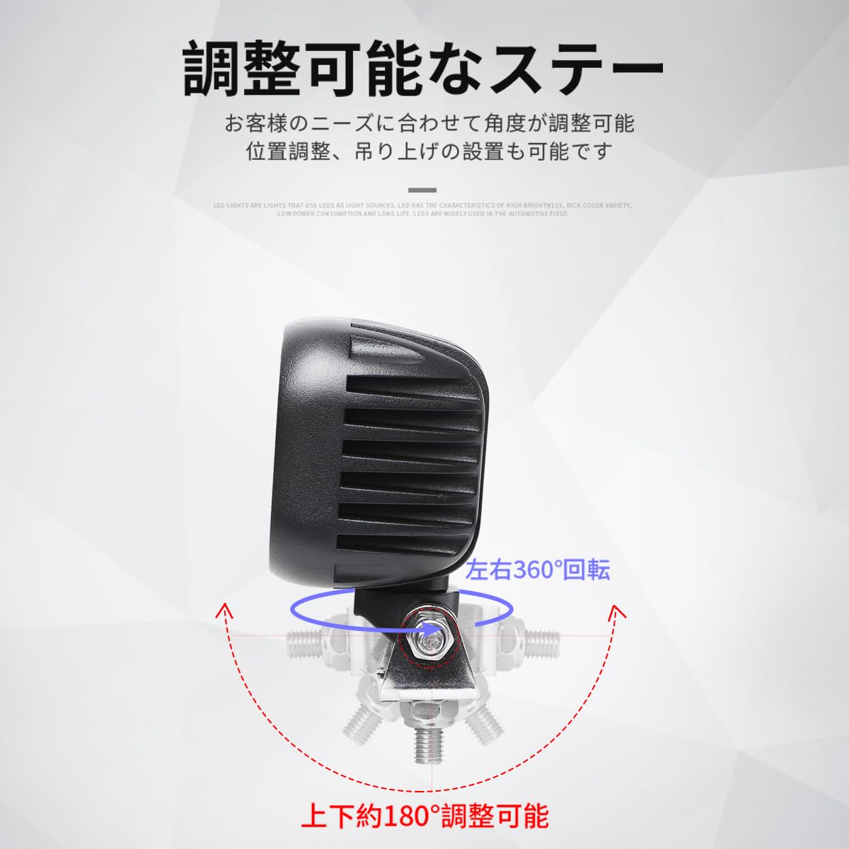 Amazon.co.jp: 【1台】led作業灯 12v24v コンパクト 小型 角型 50w 
