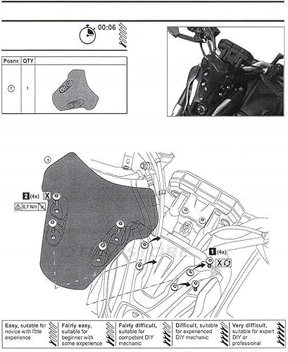 Miniatura 7 de Parabrisas de motocicleta compatible con Yamaha MT07 2021 2022 2023 carenado delantero parabrisas deflector de aire protector de viento