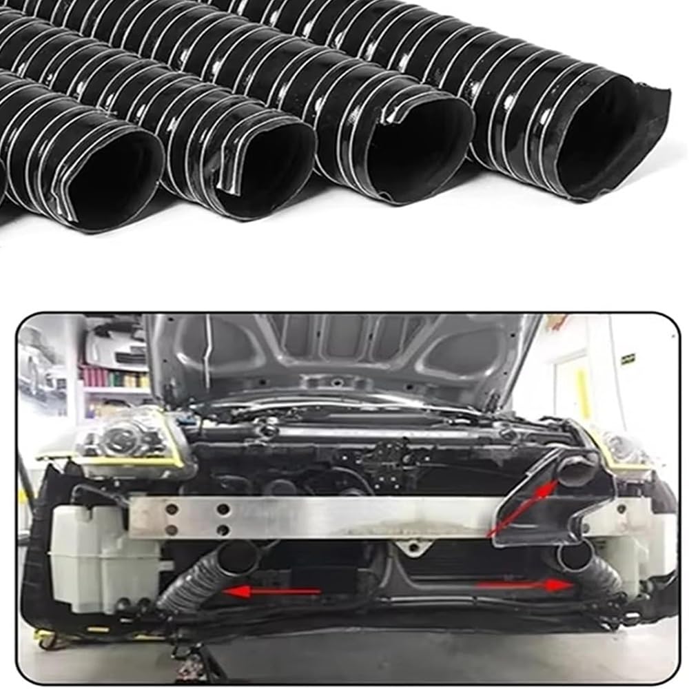Manguera para conductos, 3/4", 1", 1 3/4", 2 1/2", 6", Manguera de Silicona Flexible para refrigeración de Frenos automotrices, conductos de Aire, ventilación de Ventiladores de extracción,