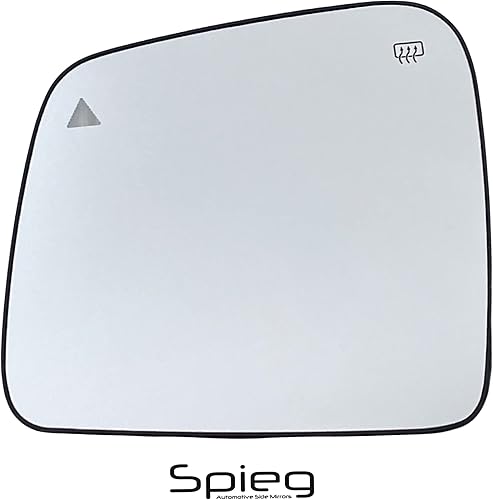 Miniatura 10 de Spieg Espejo lateral del pasajero de repuesto para DODGE Durango, JEEP Grand Cherokee 2011-2021 con sistema de detección de puntos ciegos con placa