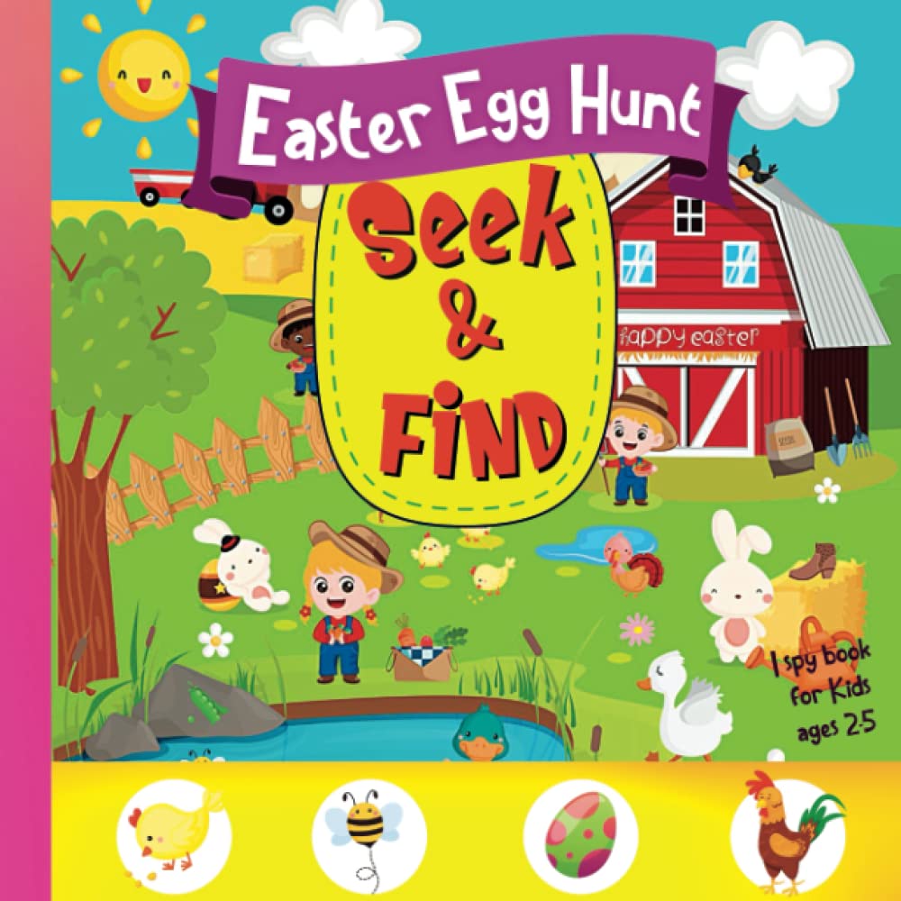 Seek and Find Easter Egg Hunt: Easter I Spy Book for Kids ages 2-5 | Fun Easter Gift for Kids | Easter Basket Stuffers | Easter Activity Book For ... | Easter Search and Find Book for Children