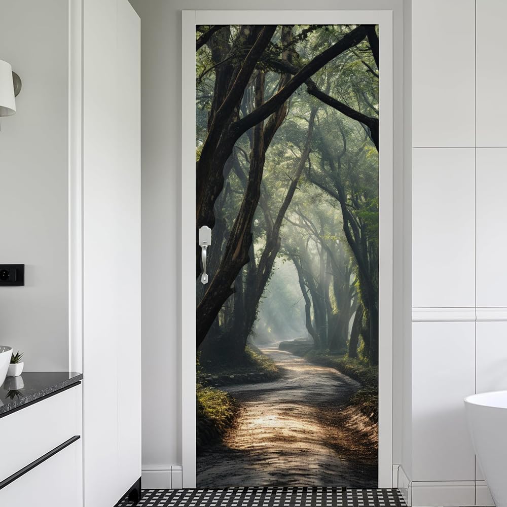 REDAMANCY Nature Tree Shadow Forest Peel and Stick Wall Stickers 3D Vinyl Mural Decals Modern Wallpaper Self-Adhesive, Waterproof, Removable Decor for Kitchen, Living Room, Bedroom