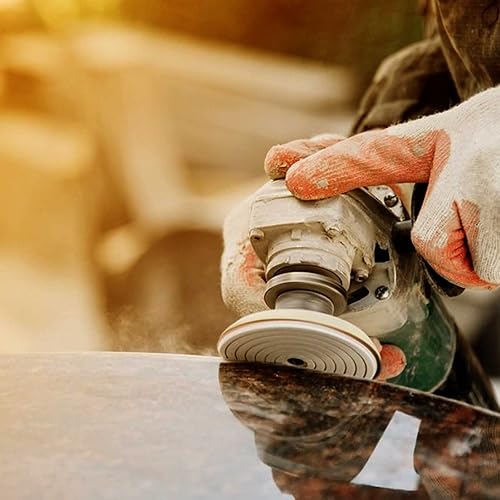 Miniatura 10 de Almohadillas de pulido de diamante de 4 "grano 7 con juego de almohadillas de goma, 50 # 100 # 200 # 400 # 800 # 1500 # 3000 # para pulidor de