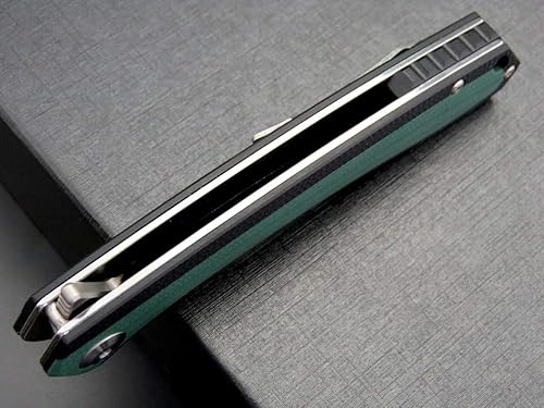 Miniatura 9 de Eafengrow EF947 EDC D2 Cuchillo plegable, carpeta de rodamiento de bolas con asa G10 con forro de bloqueo, cuchillo aleta EDC con bolsillo, camping,