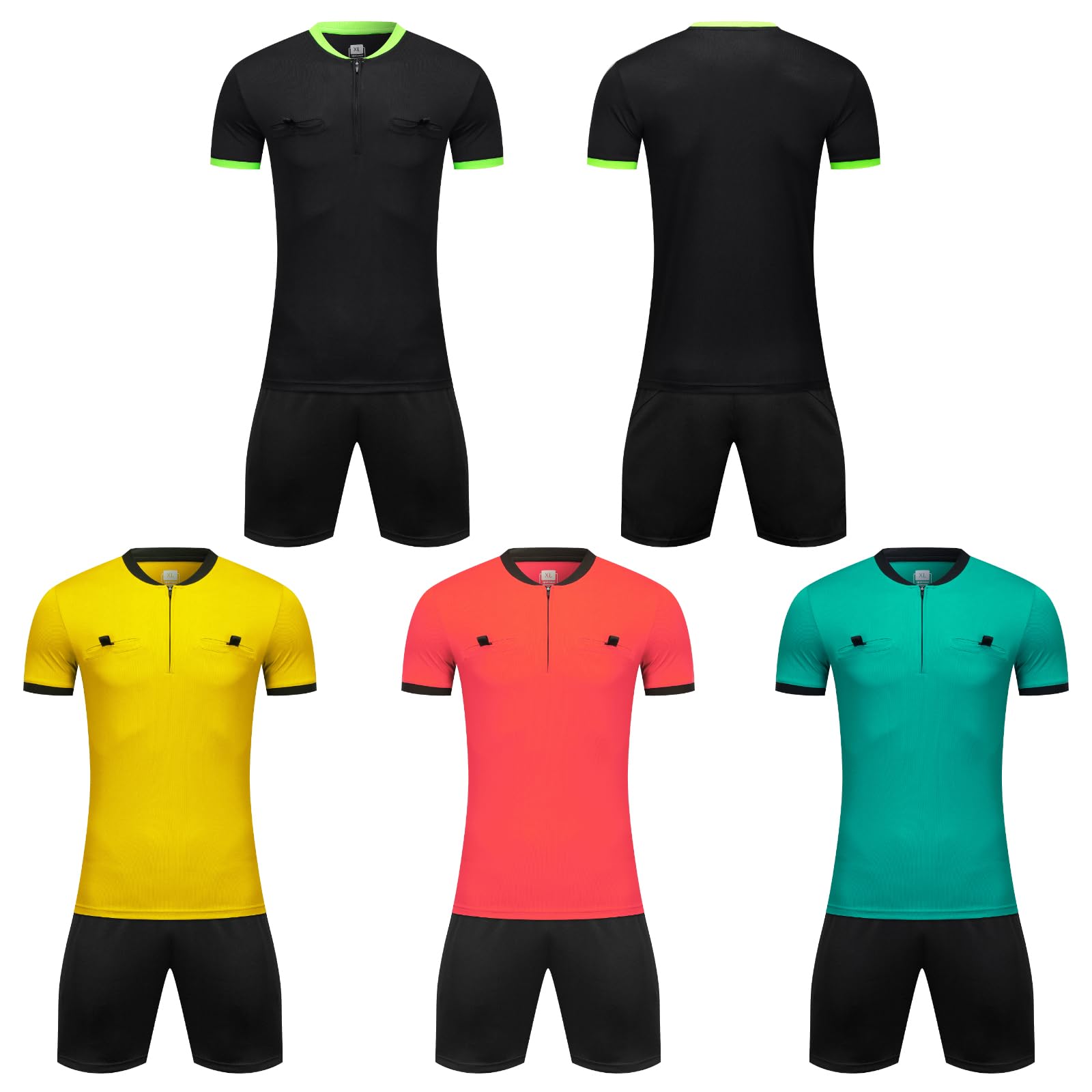 Camiseta de árbitro de fútbol, Ropa de árbitro Profesional, Traje de árbitro de fútbol, diseño Neutro, Secado rápido