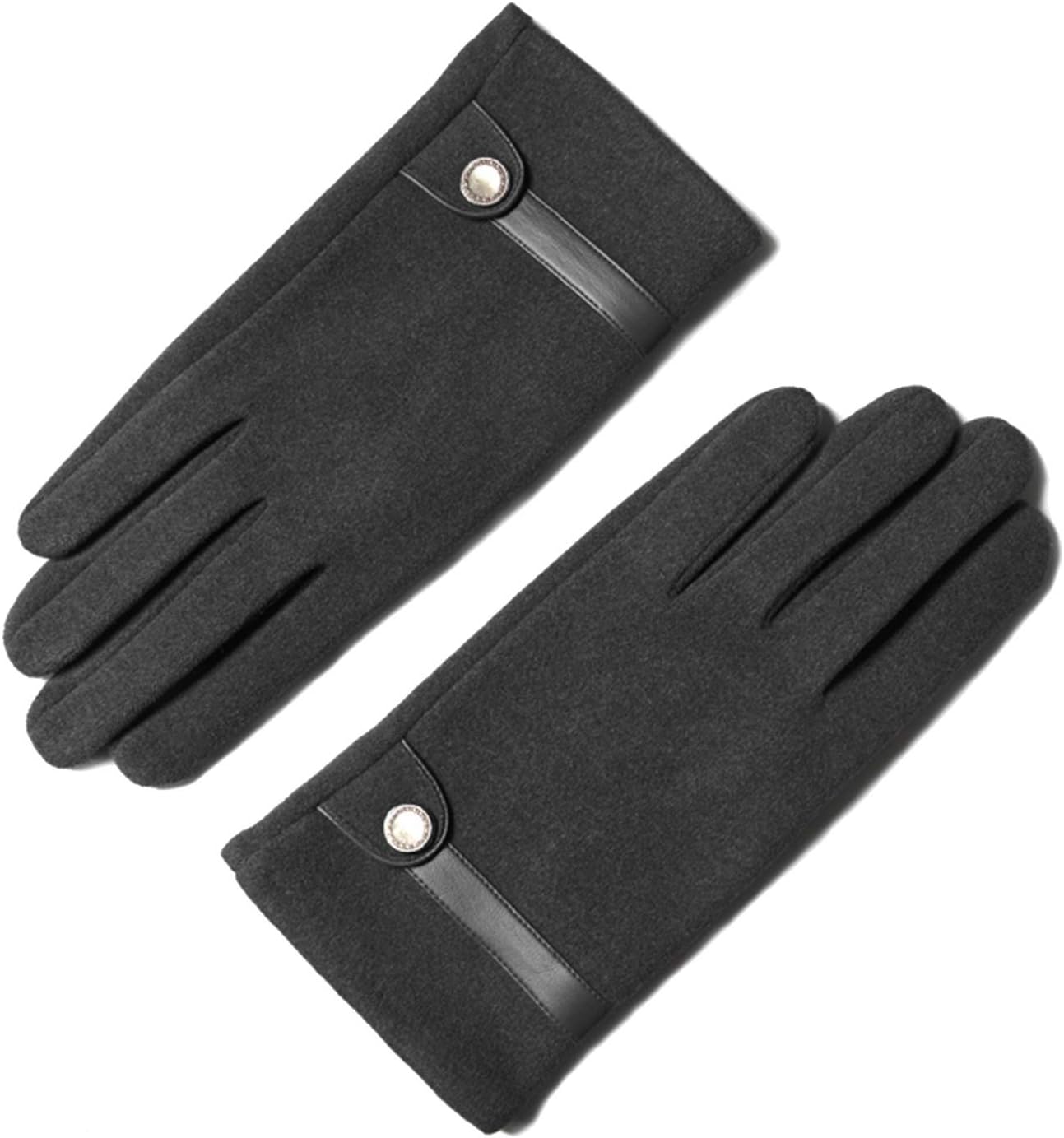 Gloves Touch Screen Knitted Gloves Winter Gloves Touch Screen Gloves Non-Slip Breathable (Color : Gray)