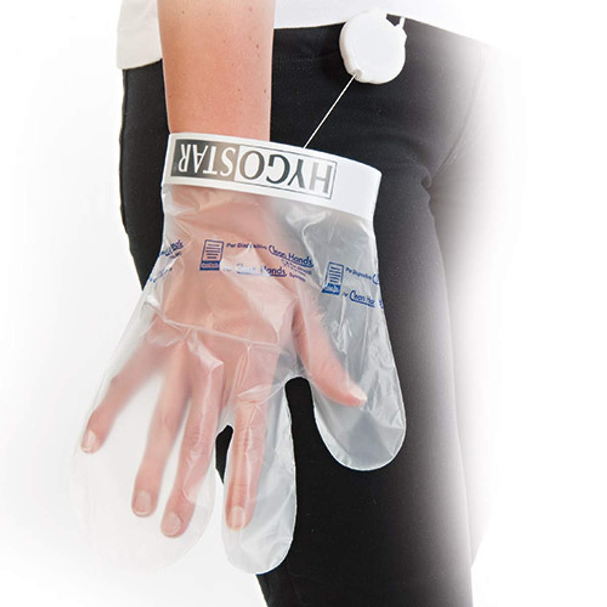 FRANZ MENSCH CLEANHANDS Zubehör-Ring für Einweghandschuhe & Zipper – Quick & Clean Armband, Clean-Hands-Ring, Kunststoff – Hygiene Handschuhe für 