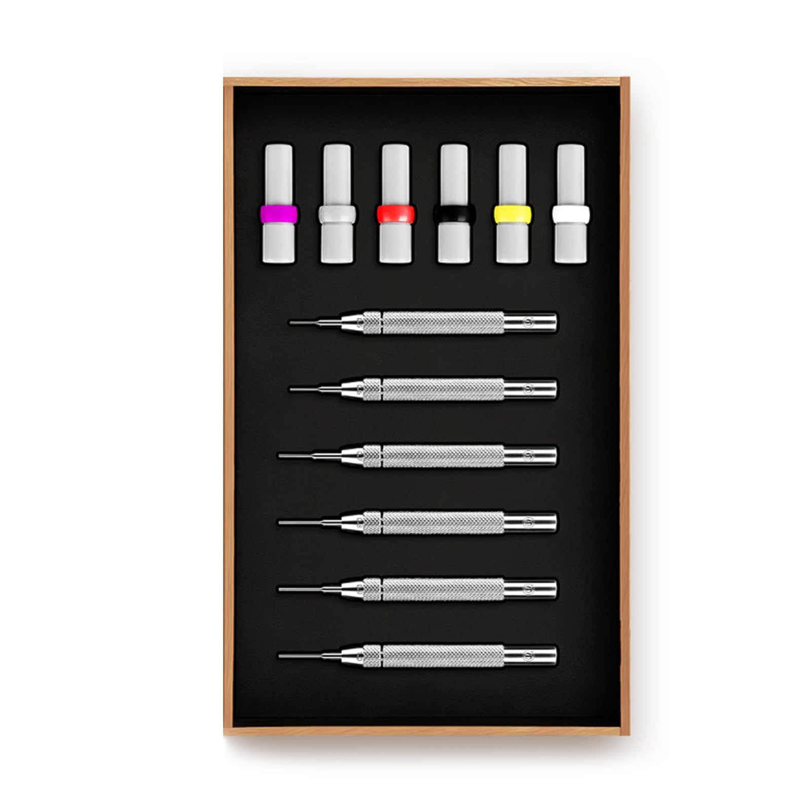 Lot de 6 outils de retrait de maillons de montre en acier inoxydable pour réparation professionnelle et ajustement de bracelet