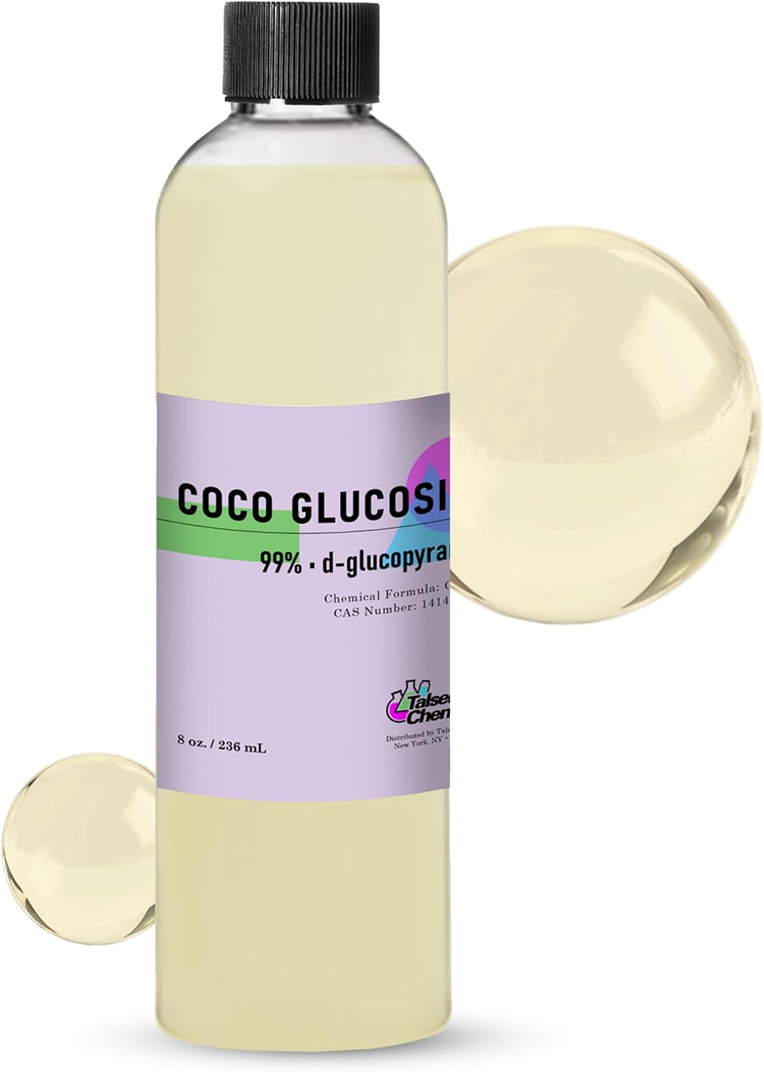 Coco Glucoside Organic (32 Ounce / 946 mL) Natural Non-Ionic Surfactant, Cleansing & Foaming Agent for DIY Cosmetics Skincare & Haircare, Versatile Emulsifying Agent