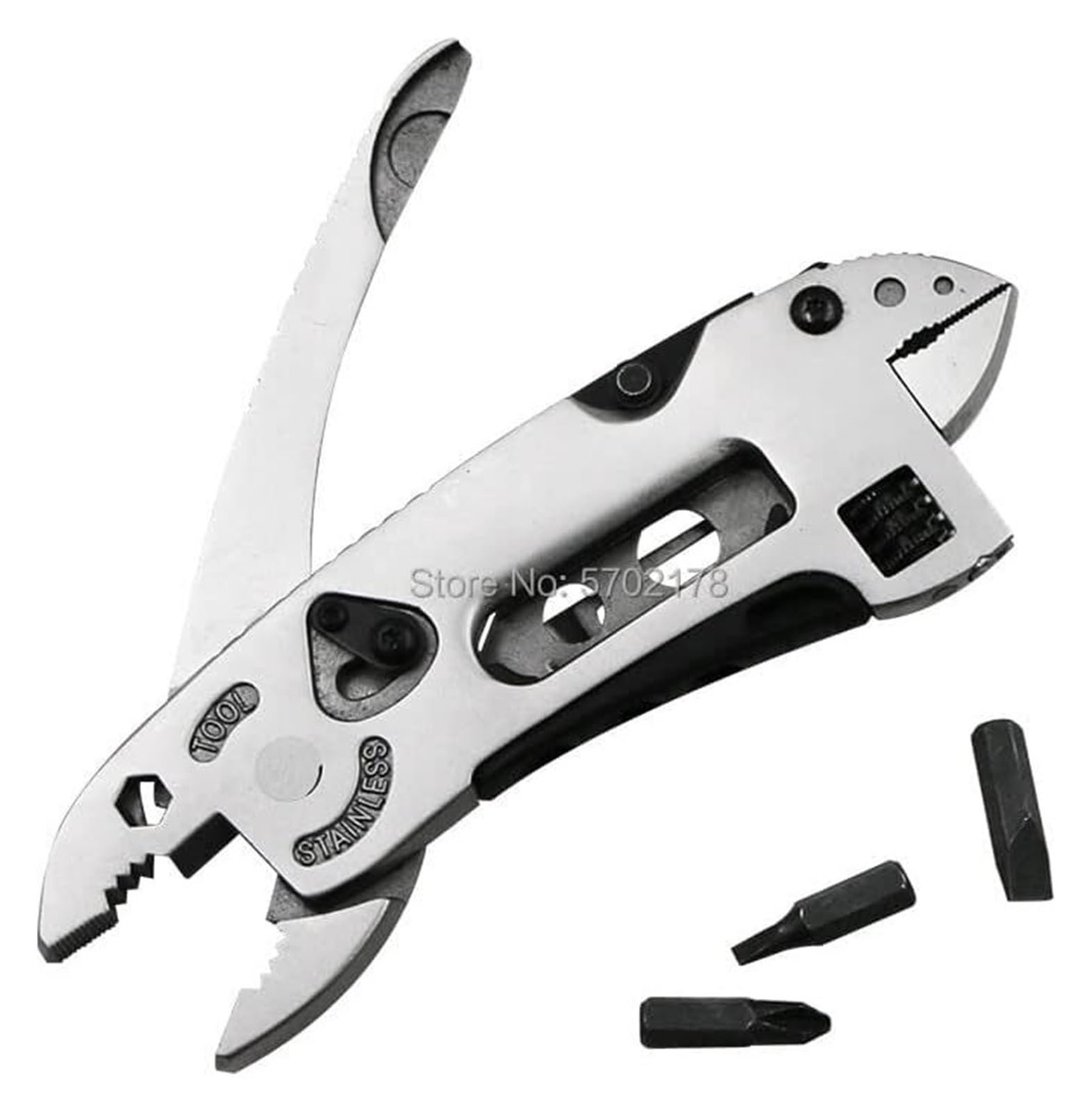 Clé à molette, pince, tournevis de poche, kit de réparation, clé à mâchoire, outils multifonctions de survie, mini clé à molette professionnelle