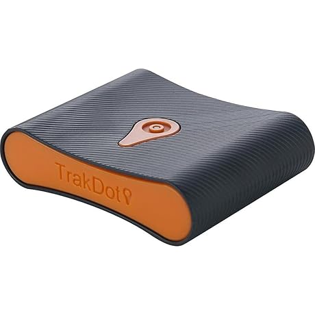 Luggage Tracker, Black/Orange, One Size