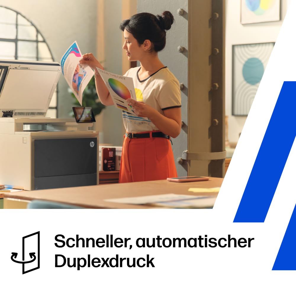 HP Color LaserJet Pro MFP 4302dw A4 Multifunktions-Farblaserdrucker, Automatischer beidseitiger Druck, Hohe Druckgeschwindigkeit, Bis zu 50.000 Seiten pro Monat, Wi-Fi, Wolf Pro Security