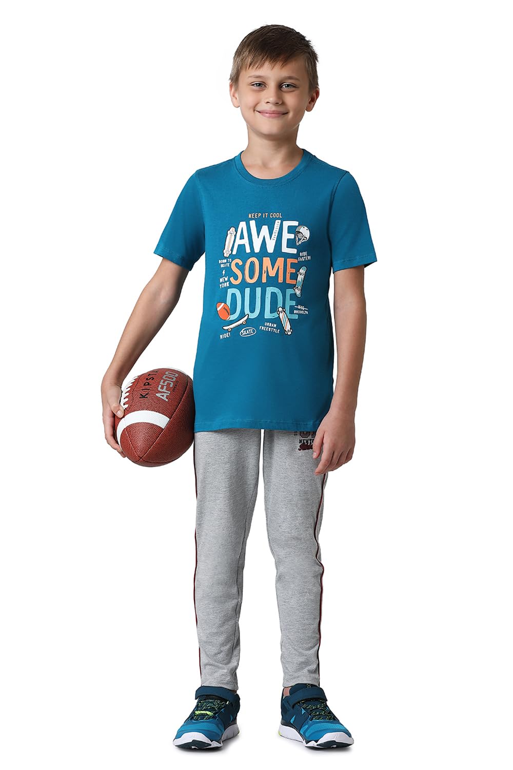 Van Heusen Boy's Cotton Regular Fit T-Shirt