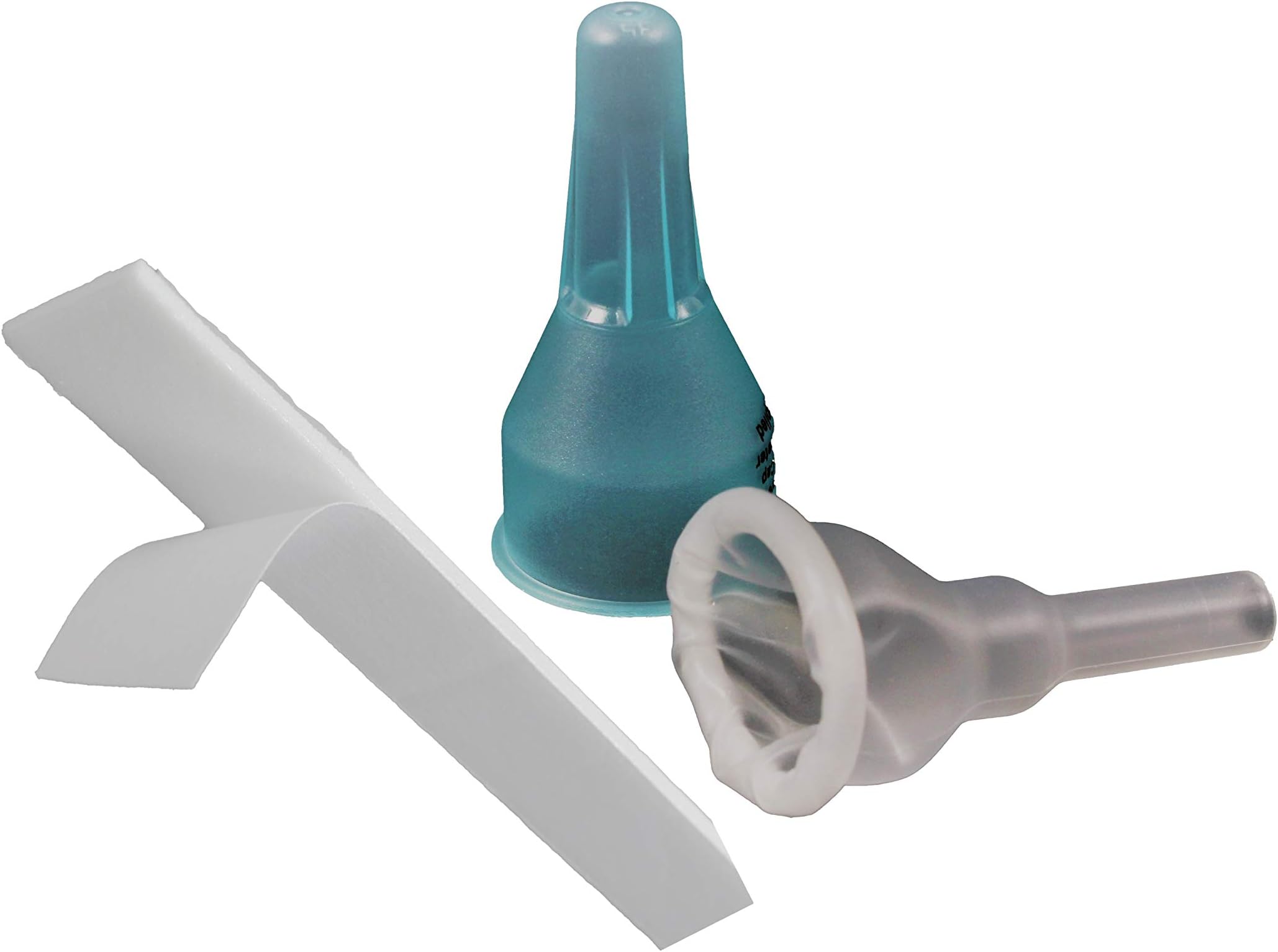 25-Units Silicone Urinal Bag Male External Catheter Single use with Adhesive Strip (Medium 25 mm 1 Inches)