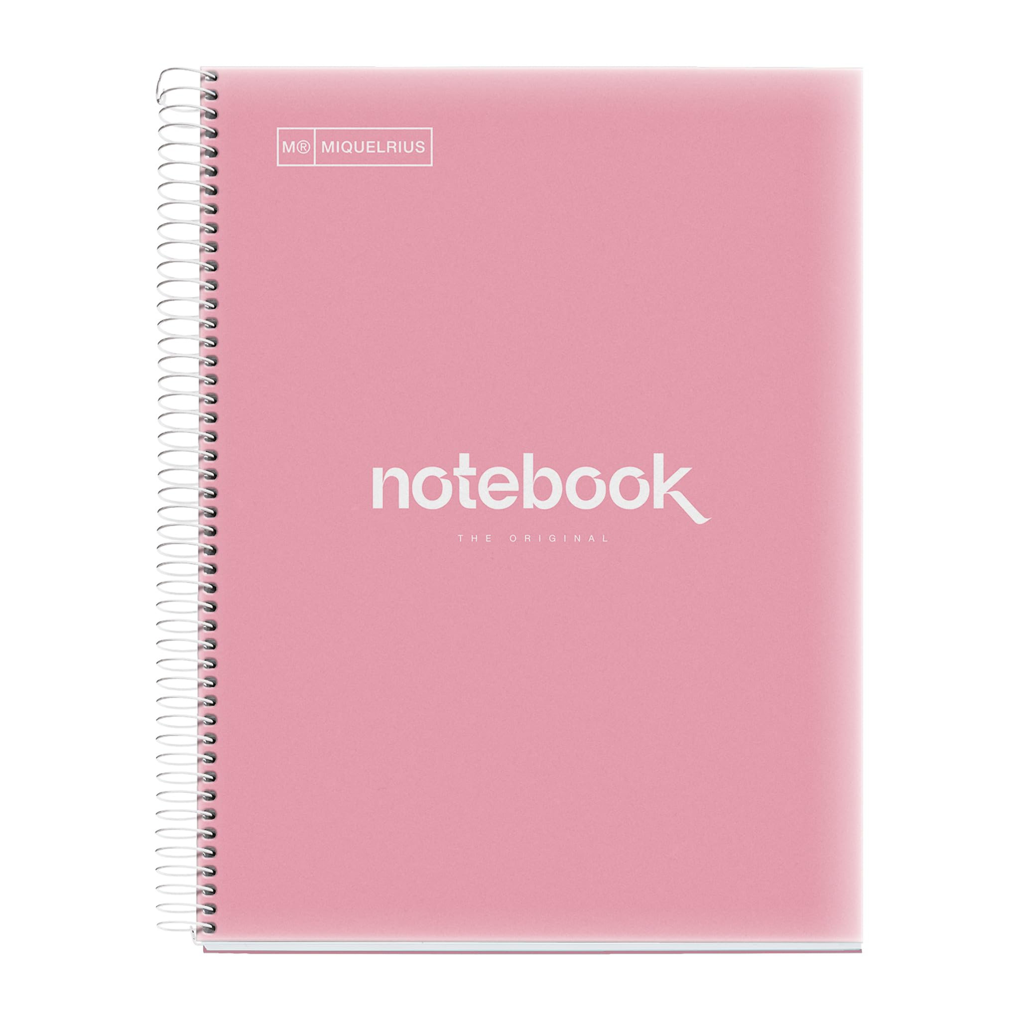 Miquelrius A4 Spiral Notebook, Emotions Navy – Grid pink