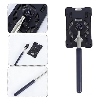 1pc Parking Contactless Payment Rod Extendable Payment Grabber Car Vehicle Parking Toll Telescopic Rod Card Holder Swiping Stick