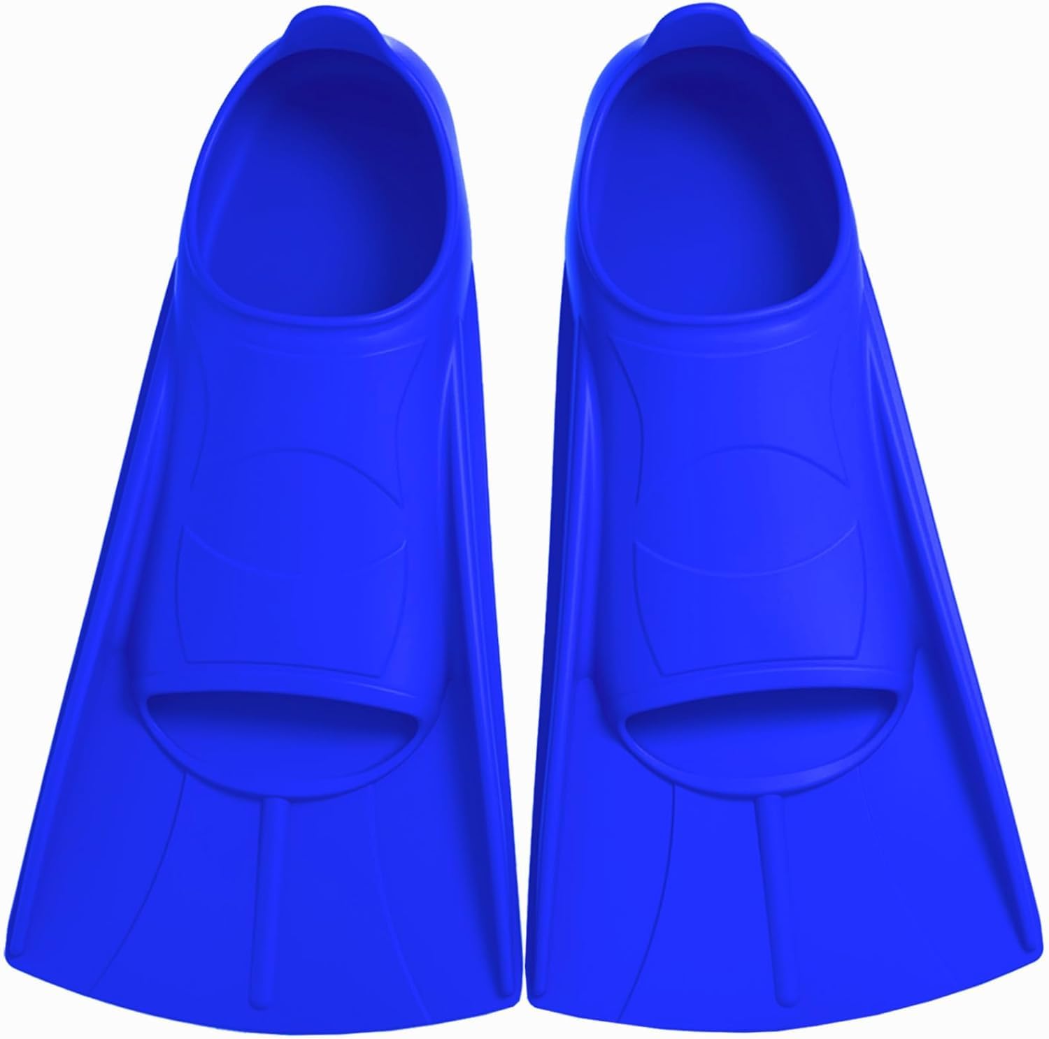 Flippers Kids Swim Fins Comfortable Silicone Flippers for Swimming and Diving, Suitable Size for Beginners Kids Adults (Blue, XL(42-44))