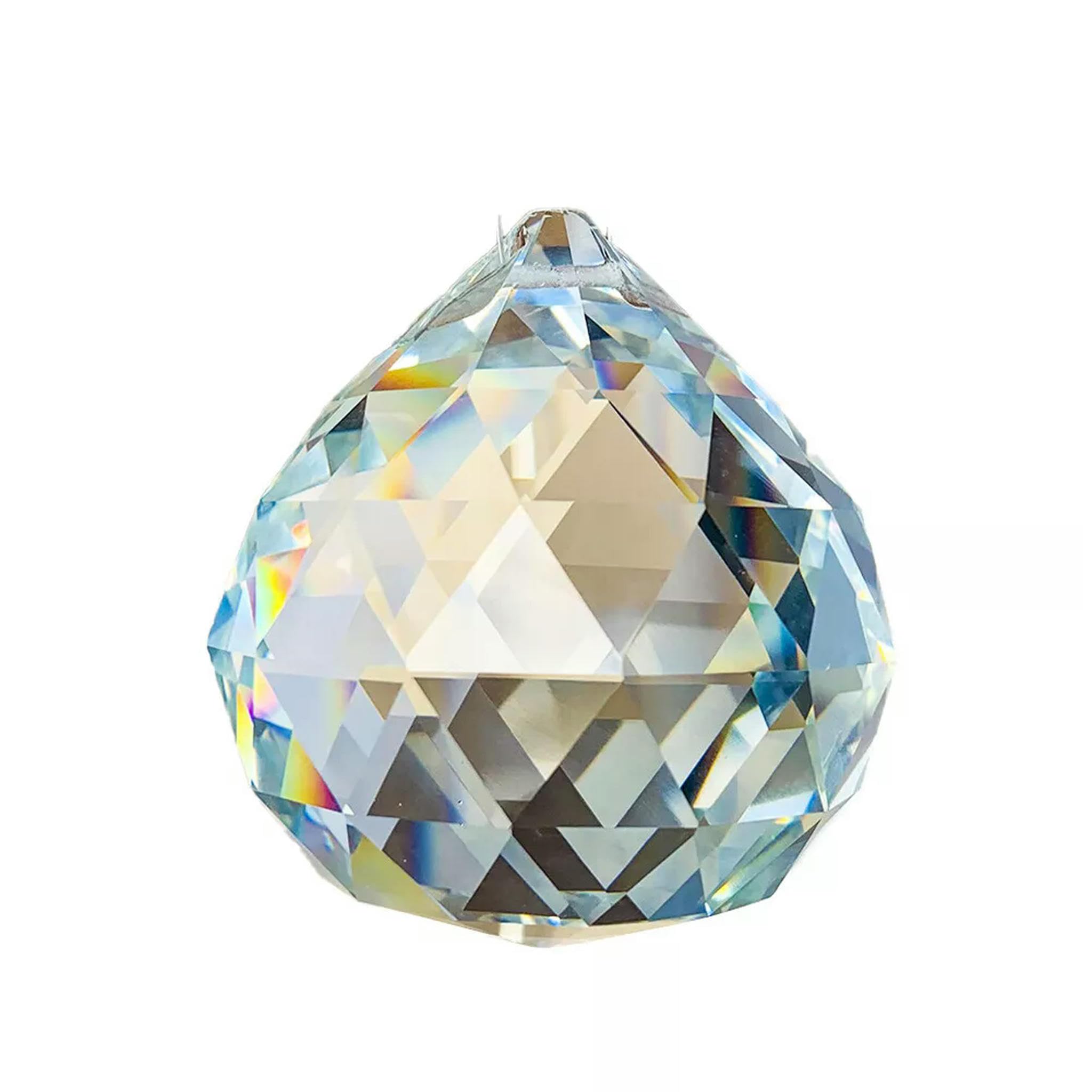 80MM Große Fengshui Facettierte Prisma Ball Suncatcher Kronleuchter Anhänger Hängen