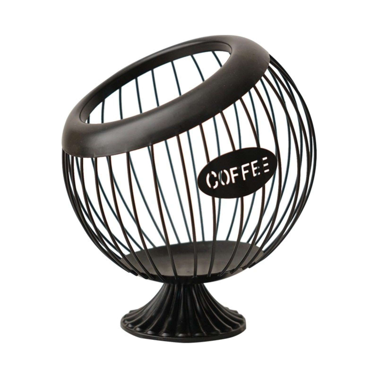 Iron art fruit basket, coffee capsule storage basket, desktop decoration, tea table, snacks, dried fruits, candy storage