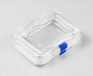 5pcs/Bag High-Elastic Suspension Display Box for Chips and Wafers, Transparent Lab Sample Case for Silicon Wafers, Components, Coins and Small Parts Storage (100 * 75 * 25mm)