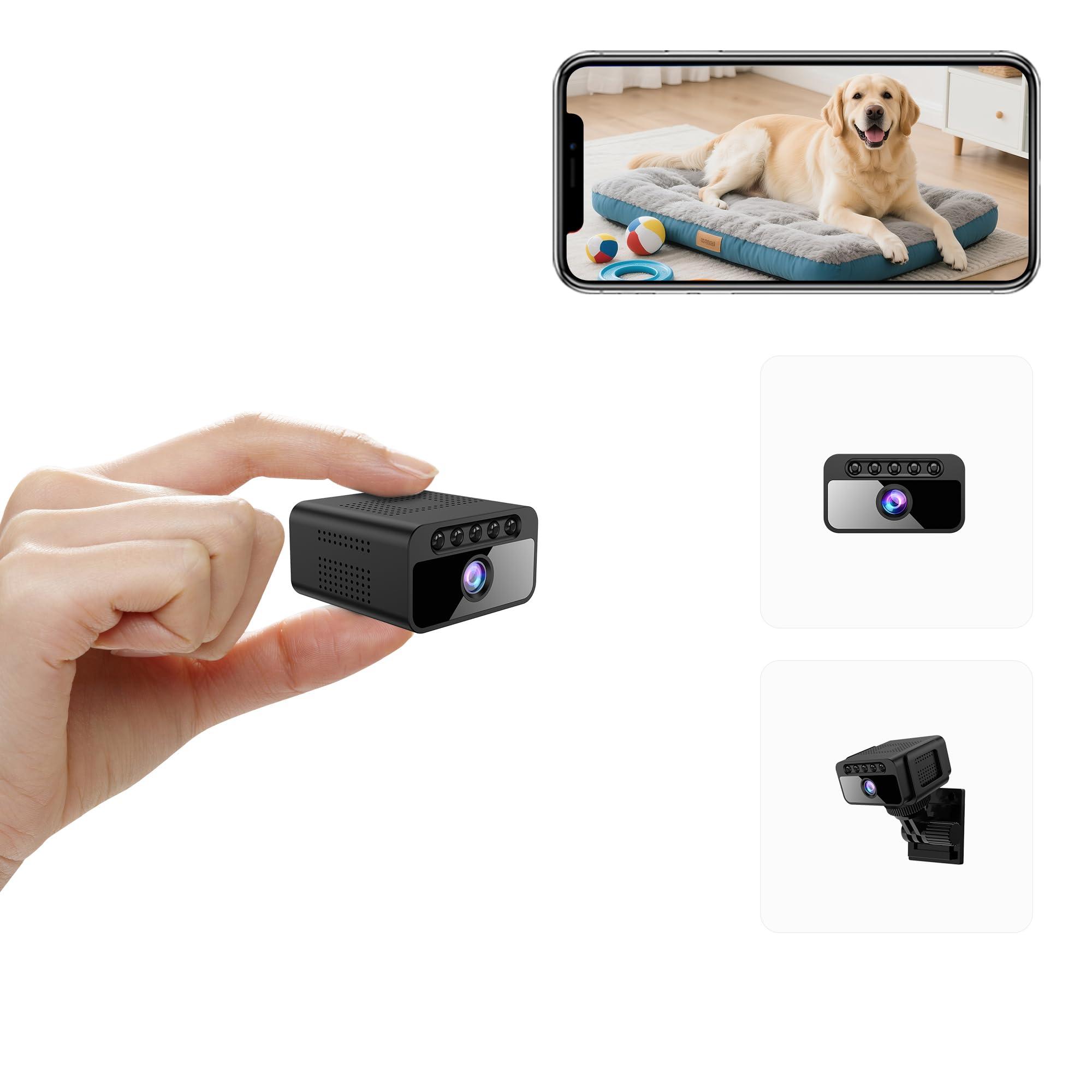 webcam 4k interna con notifiche in tempo reale e visione notturna