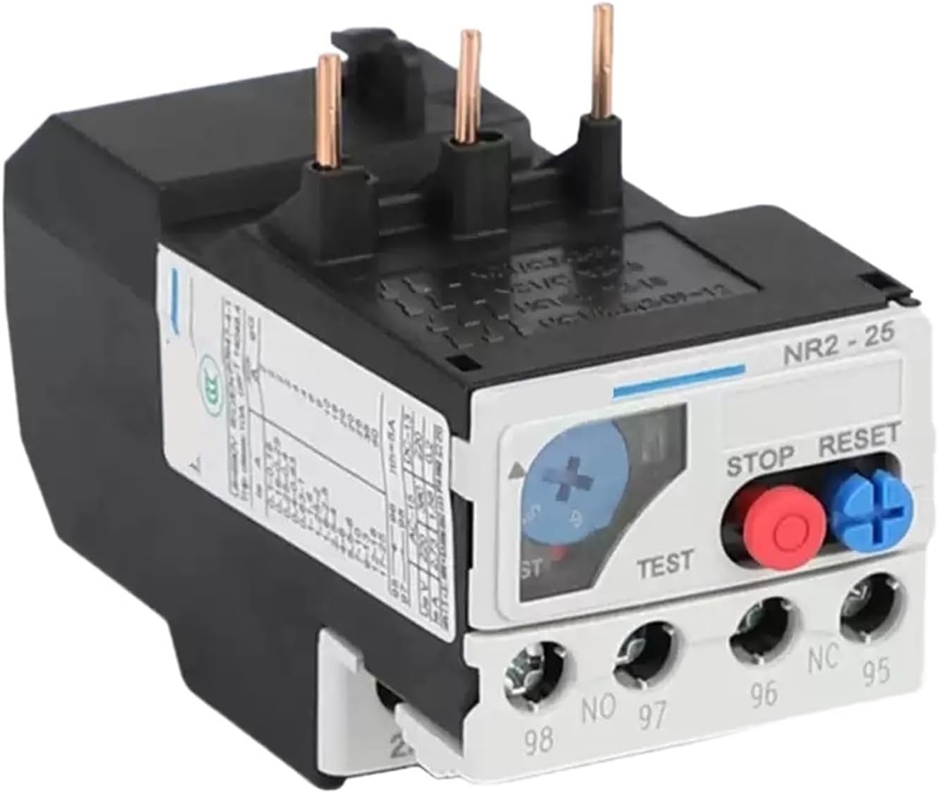 NR2-25 Overload Relay 0.4-25A | Adjustable Thermal Protection for Motors and Equipment(5.5-8A)