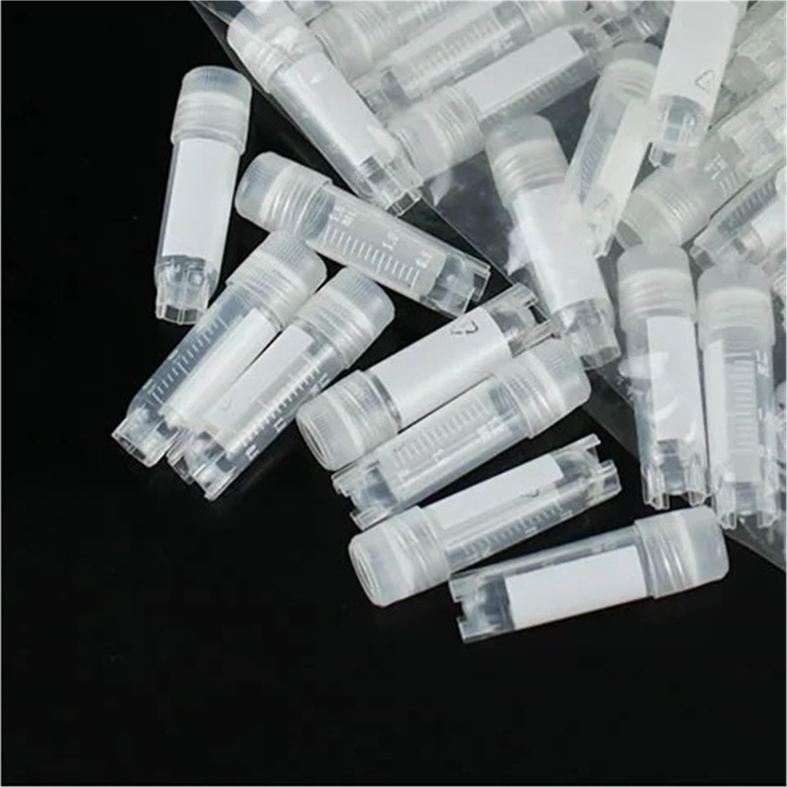100 ピース/ロット 2 ミリリットル滅菌プラスチック極低温バイアル凍結チューブとネジカバー細胞微生物凍結保存(Extorsion)