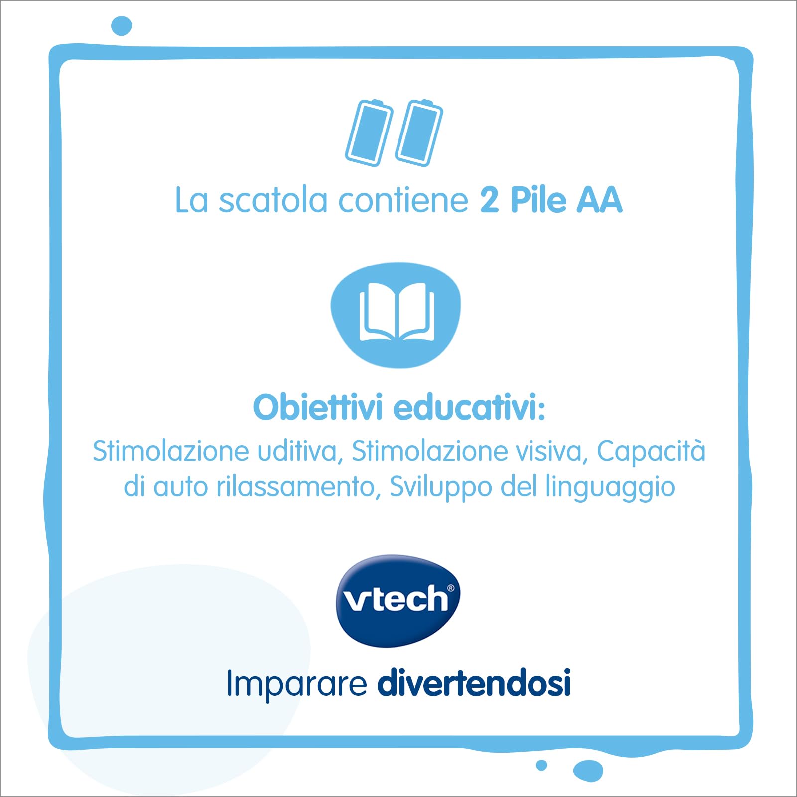 VTech Luce, Ninna Nanna Parlante 3 in 1, Peluche con Luce Notturna Bambini, Luce Musicale con 40 Melodie e 3 Canzoni, 3 Modalità di Ascolto, Lingua Italiana, Batterie Incluse, 0-6 Anni