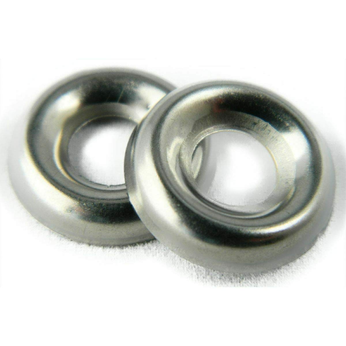 Stainless Steel Cup Washer Finishing Countersunk 1/4'' Qty 25