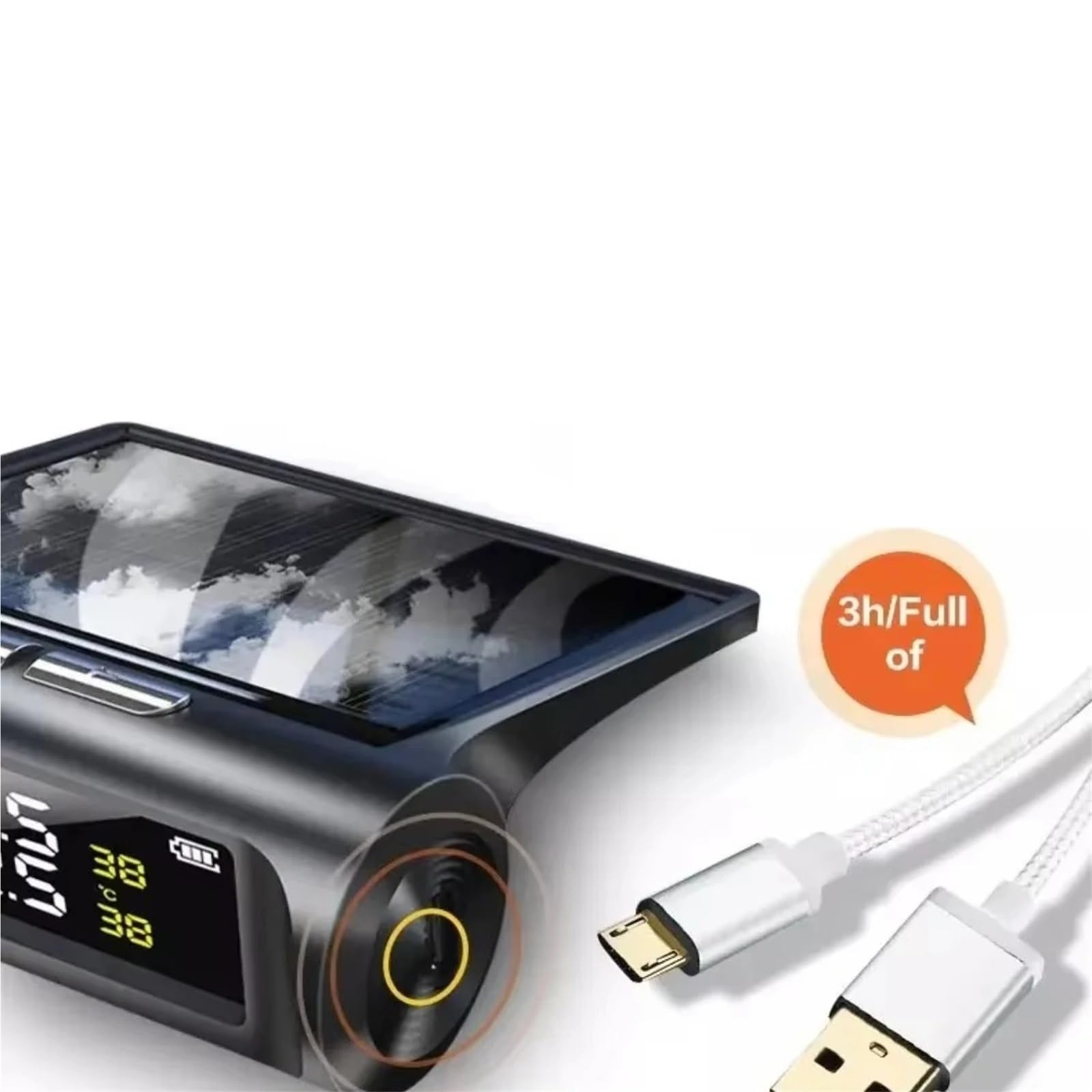 Cyfrowy miernik ciśnienia w oponach Solar Power Tyre Cyfrowy Wyświetlacz LCD Auto Security TPMS Wewnętrzny Czujnik System Monitorowania Ciśnienia w Oponach Dla Samochodów